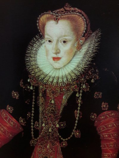 Full-length Portrait of Anne of Austria (1573-1598) (detail) by Martin Kober